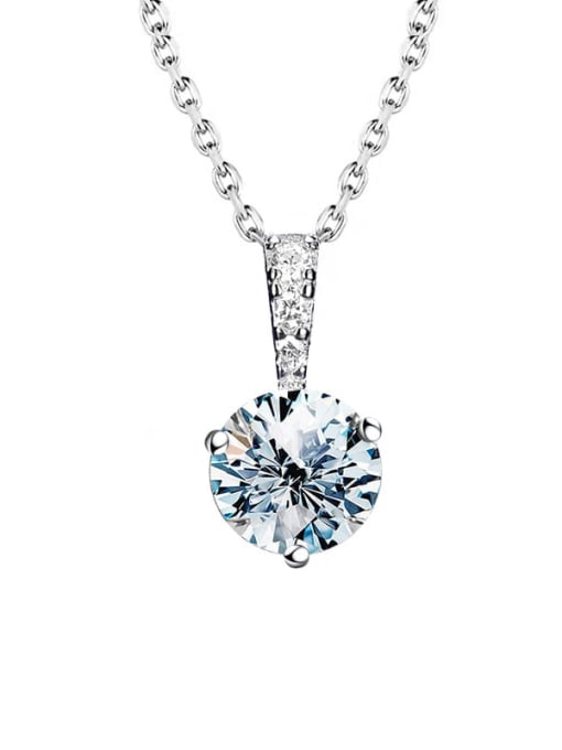 1.0 CT  [Mosan diamond] 925 Sterling Silver Moissanite Heart Dainty Necklace